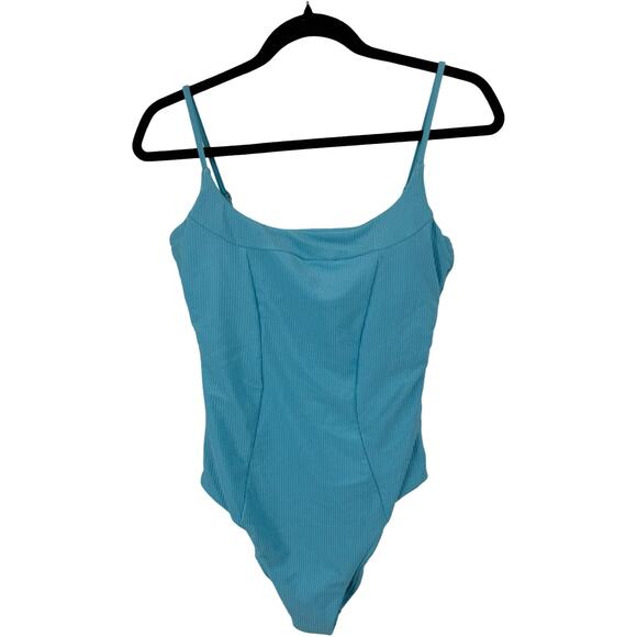 Becca by Rebecca Virtue Monte Carlo Ribbed one piece swimsuit size Large L - Picture 2 of 7